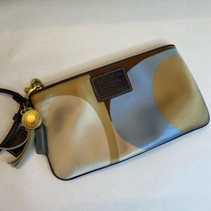 Coach satin “scarf” wristlet